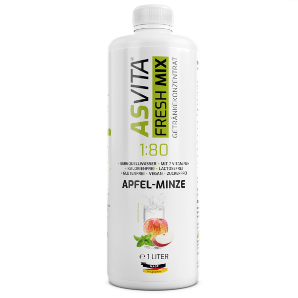 Fresh Mix 1:80 - 1 Liter Flasche Apfel-Minze